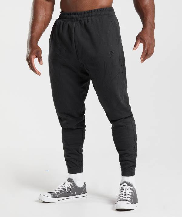 Panske Joggers Gymshark Power Čierne | NK8356790